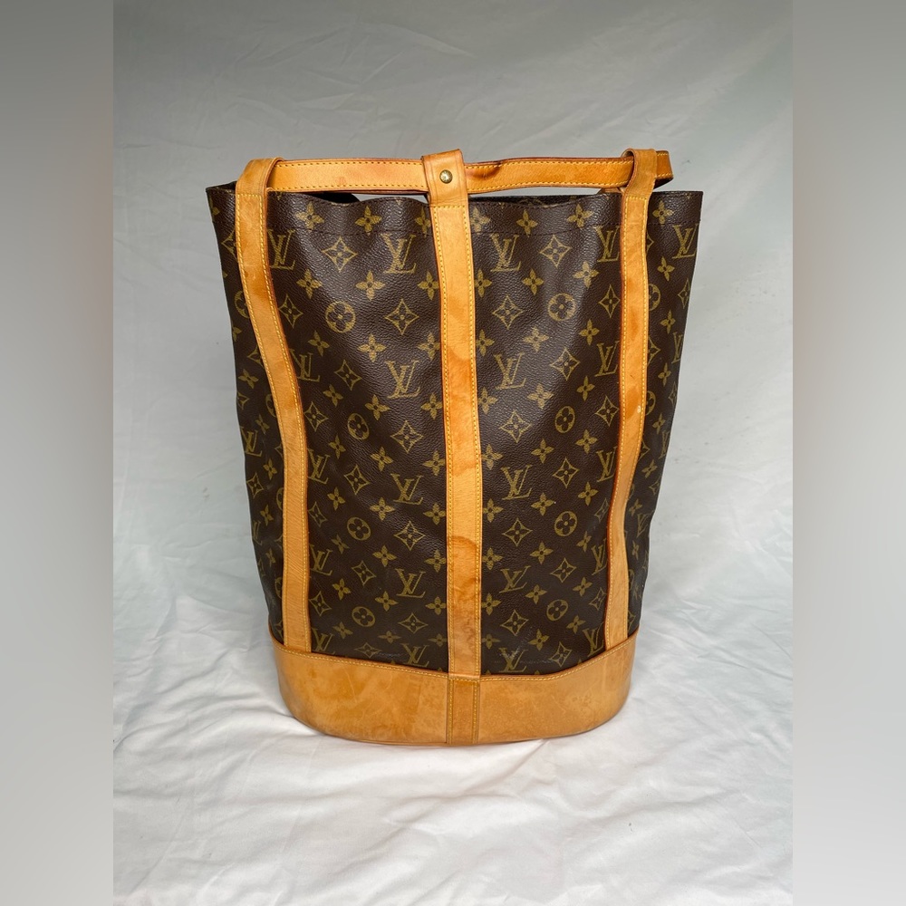 Louis Vuitton Monogram Randonnee GM Drawstring Bucket Sling Bag Hobo